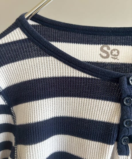 【USED】 Border Pattern Thermal Top / 260613-005