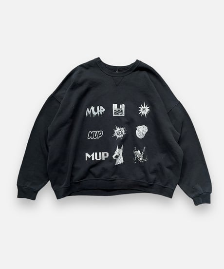【Mashup Products】 Silk Screen L/S Sweat Top/  240217-006