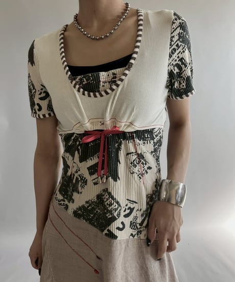 【USED】 Cop.Copine S/S Pleats Design One-Piece  /251014-026