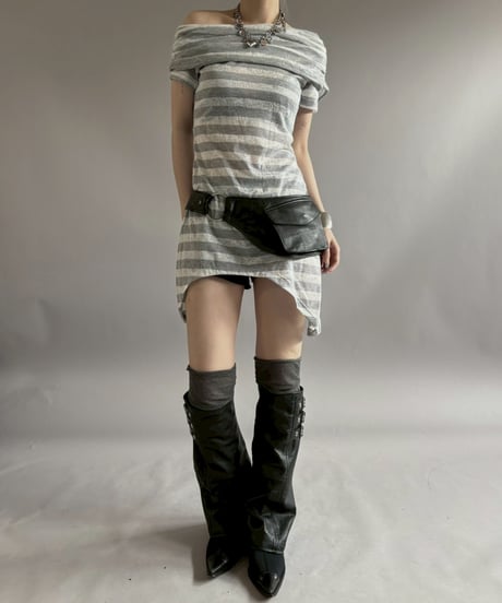 【RE;CIRCLE】 RE Leather Leg Cover / 260507-001