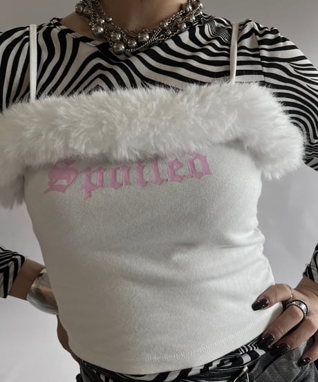 【USED】 Fur Camisole Top /240928-011