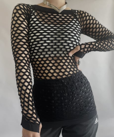 【USED】 L/S  Mesh Top   / 230422-023