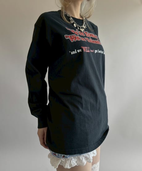 【USED】 Made In USA GILDAN We're Young We're Talented L/S Tee / 260418-006