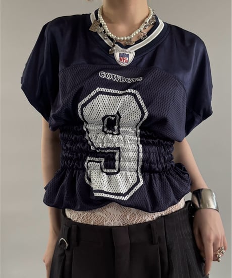 【RE;CIRCLE】 Shirring Football Shirt  /  250904-003