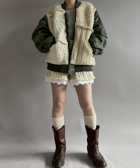 【RE;CIRCLE】 RE MA1 × Alan Knit Jacket / 251225-002