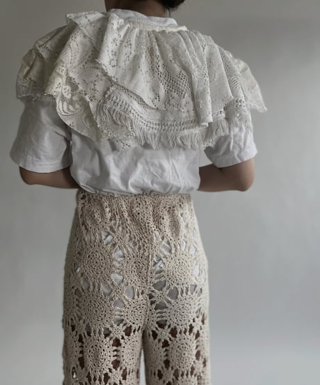 【RE;CIRCLE】 RE Crochet Lace Detachable Collar / 220526-026