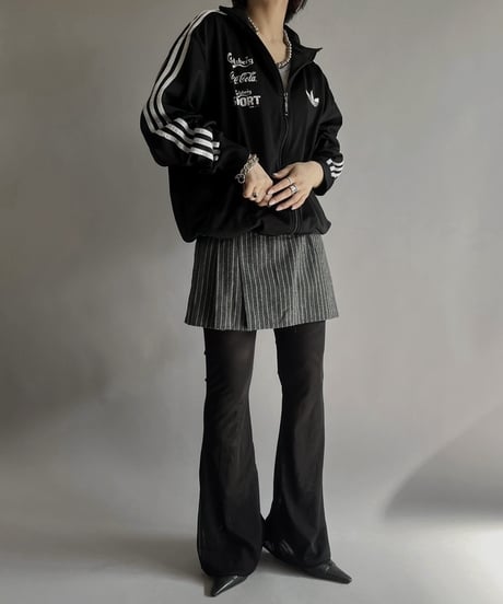 【USED】 Stripe Patterned Mini Skirt/  240224-026