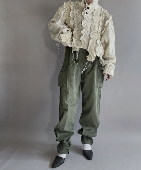 【USED】  Army Pants Jungle Fatigue / 230330-019