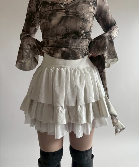 【USED】 Pattern Mini Skirt  /250412-026