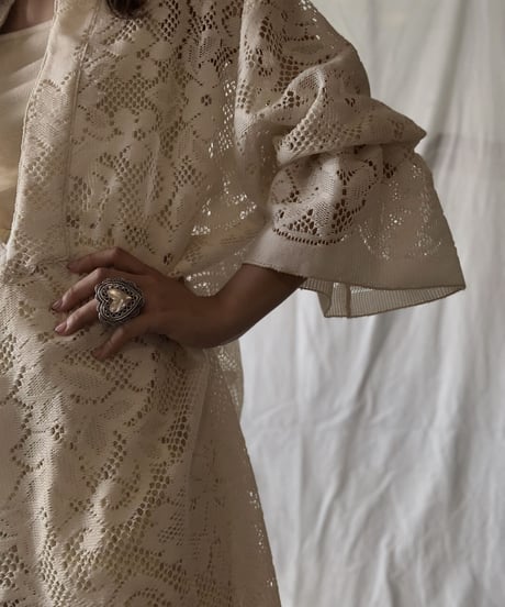 【RE;CIRCLE】 RE Lace L/S Open Front One-piece②/210611-030