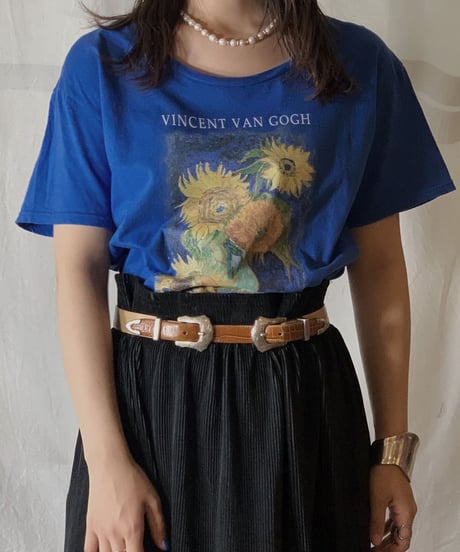 【USED】S/S T-shirt Flower①/210604-024
