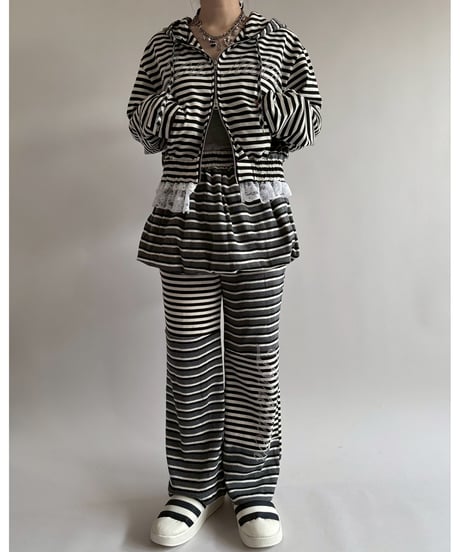 【RE;CIRCLE】 RE Border Zip Parka /  250529-018