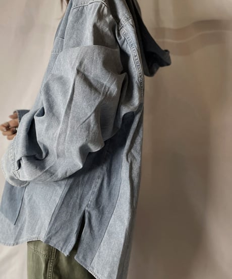 【RE;CIRCLE】 Remake Denim Mexican Parker④/210906-015