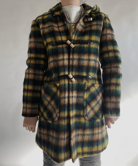【USED】 Plaid Duffel Coat / 240101-033