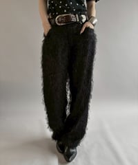 【USED】 STUDIO XTC Sheer Fringe Design Lame Pants / 260704-021