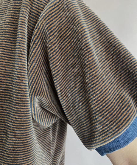 【USED】 S/S pile ringer T-shirt / 230605-005