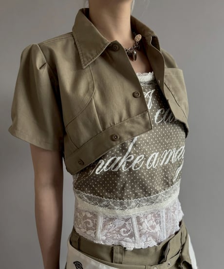 【Chinatsu Aoyama】 RE Makers Shirt Khaki / 260702-005