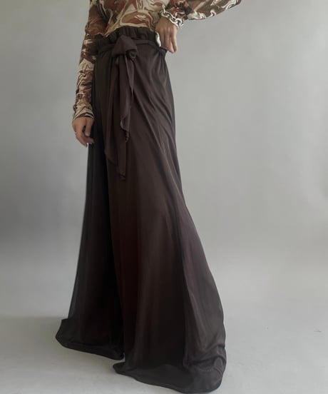 【USED】 Dressbarn Collection Sheer Wide Pants/24302-005
