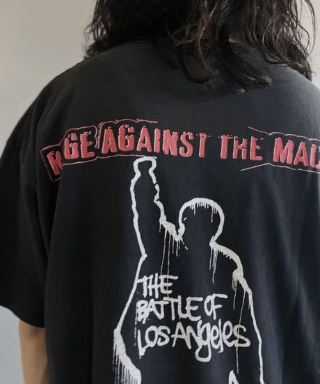 【USED】  Band T-shirt RAGE AGAINST THE MACHINE /230703-013