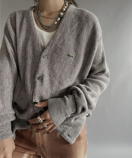 【USED】  IZOD Lacoste Acrylic Knit Cardigan / 221008-019