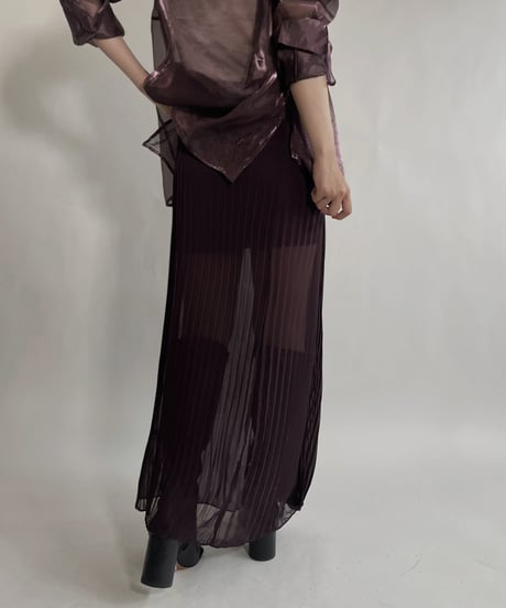【USED】 Poly Long Skirt / 220702-004