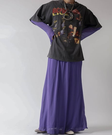 【USED】L/S Poly Dress ③ / 220324-022