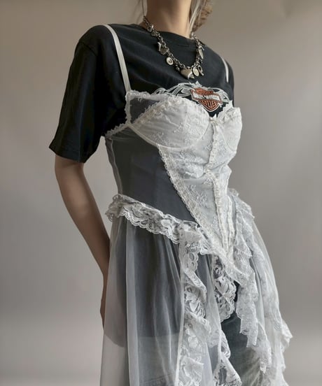 【USED】 Lace Organdy Camisole One-Piece/ 260418-041