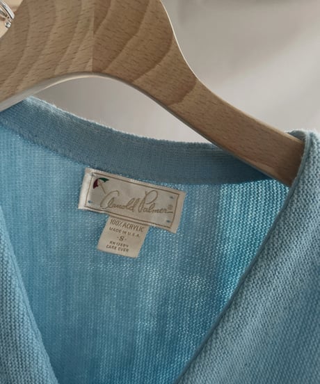 【USED】 Made in USA Arnold Palmer Acrylic Cardigan/ 231125-009