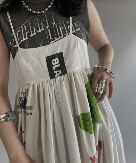 【RE;CIRCLE】RE Eco-Friendly Bag Camisole Long One-piece / 230622-002