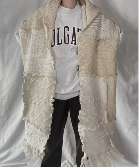 【RE;CIRCLE】 RE Alan Knit Muffler① /211223-001