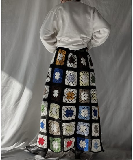 【RE;CIRCLE】 RE Granny Long Skirt⑩/211216-051