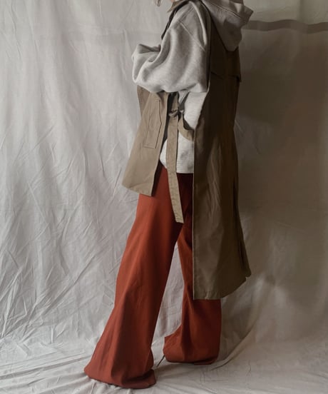 【RE;CIRCLE】 Remake Trench Vest /210203-043