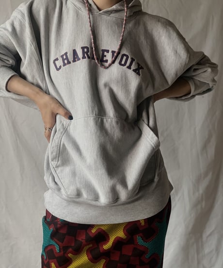 【USED】  Champion Reverse Weave Hoodie CHARLEVOIX/210516-005