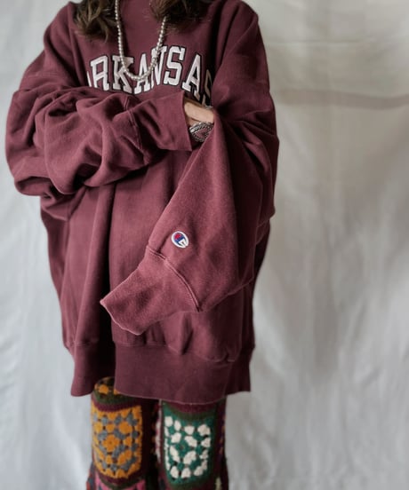 【USED】  Champion Reverse Weave Sweat ARKANSAS/210902-021