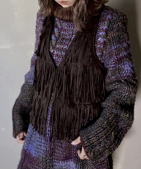 【USED】 Fake Suede Vest  / 201121-007