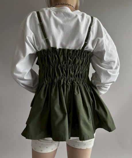 【RE;CIRCLE】RE U.S Military Rebuild Mini One-Piece Khaki / 260423-003