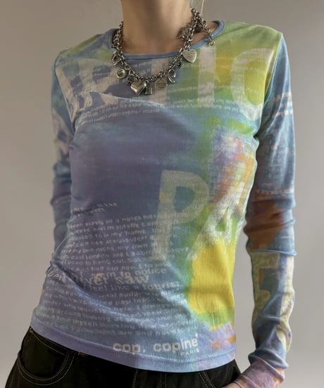 【USED】 cop. copine Design Sheer Top / 260502-021
