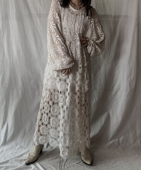 【RE;CIRCLE】RE Crocket L/S Dress①/210526-047