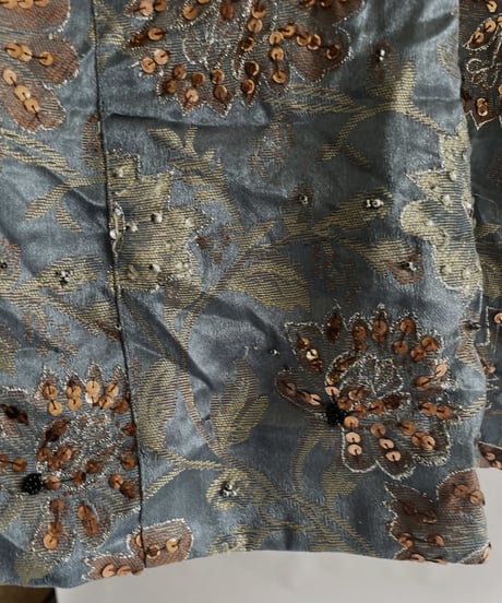 【USED】  Flower Pattern Spangle Jacket / 230408-023