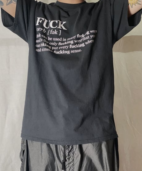 【USED】 S/S T-shirt FUCK /210708-016