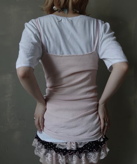【RE;CIRCLE】 Re Embroidered Camisole Top  /  250724-005
