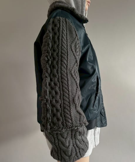 【RE;CIRCLE】 RE MA1 × Alan Knit Jacket / 251225-006