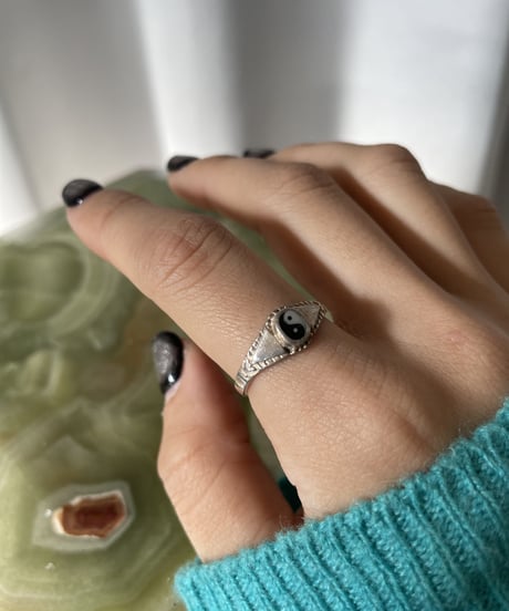 【USED】 Silver925 Yin Yang Symbol Ring / 221217-047