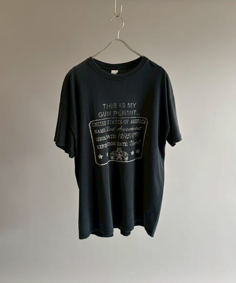 【USED】 GILDAN THIS IS MY GUN PERMIT T-Shirt / 260627-029