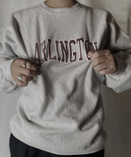 【USED】  90's Champion Reverse Weave Sweat ARLINGTON/211116-051