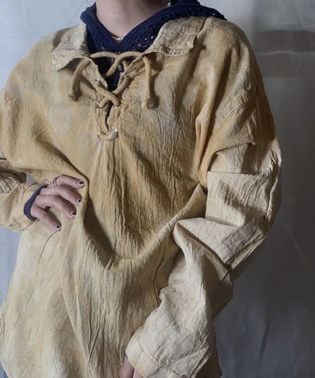 【RE;CIRCLE】Tie Dye Dyeing  Mexican shirt③ /210226-009