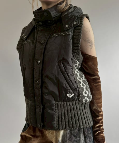 【USED】 ROXY Padded Knit Vest / 260117-008