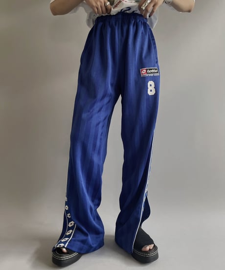 【USED】 Lotto Jersey Line Pants  / 230729-017