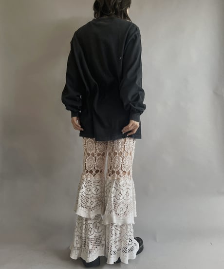【RE;CIRCLE】 RE Crochet Tiered Pants / 230504-016