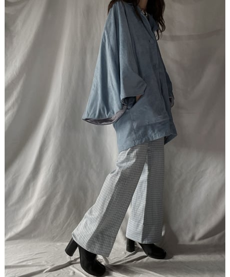 【USED】 Check Flared Pants / 220107-012